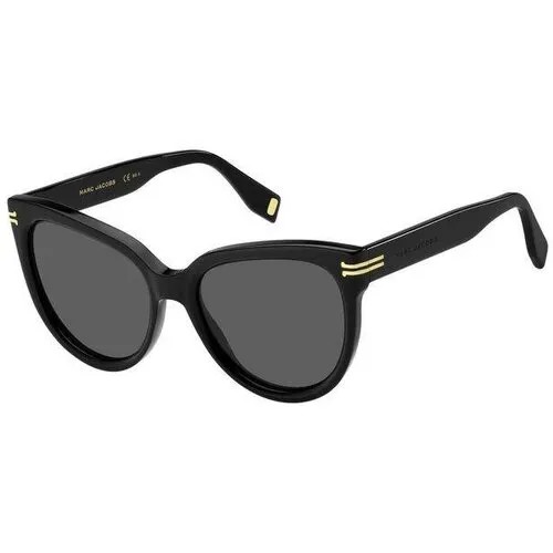 Солнцезащитные очки MARC JACOBS, прямоугольные, оправа: пластик, для женщин, черный