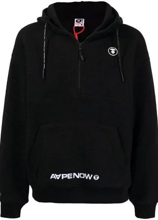 AAPE BY *A BATHING APE® худи на молнии с логотипом