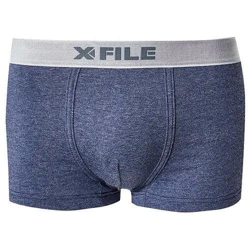 Трусы боксеры X-File, средняя посадка, размер 3-M, серый