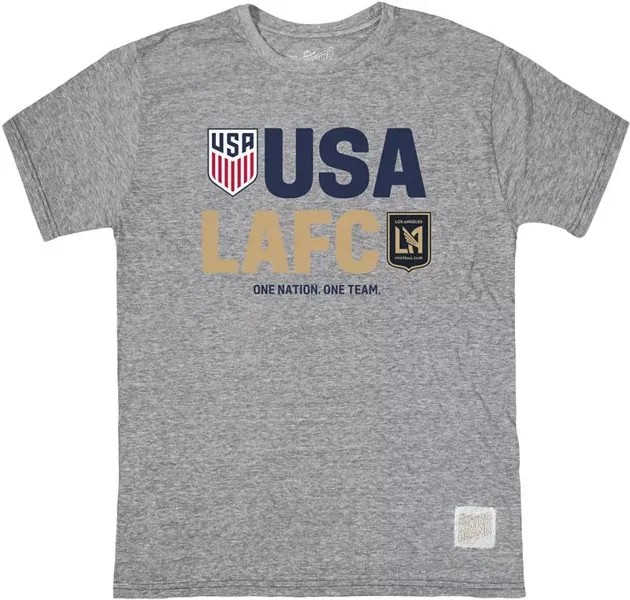 Серая футболка Retro Brand Los Angeles FC x USMNT