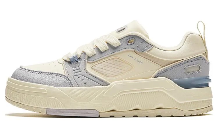 Кроссовки ANTA Skateboarding Shoes Women's Low-top White/Gray, белый/серый