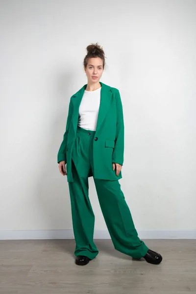 Комплект женский (B) (жакет + брюки) LIZA 25 (S, Зеленый)