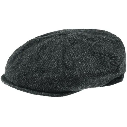 Кепка восьмиклинка Hanna Hats, шерсть, подкладка, размер 61, серый