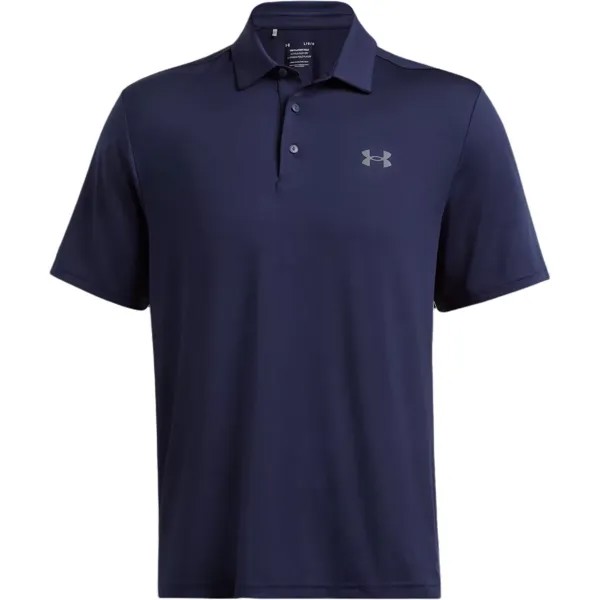 Рубашка поло мужская темно-синяя Under Armour, темно-синий