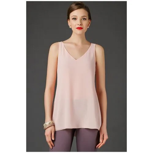 Блуза Арт-Деко, размер 48, розовый