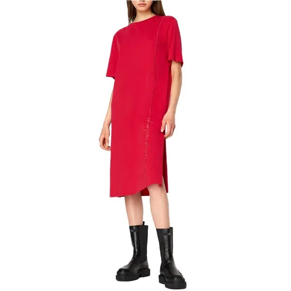 Платье Armani Exchange 6RYA71_YJ3RZ Short Sleeve Midi, красный