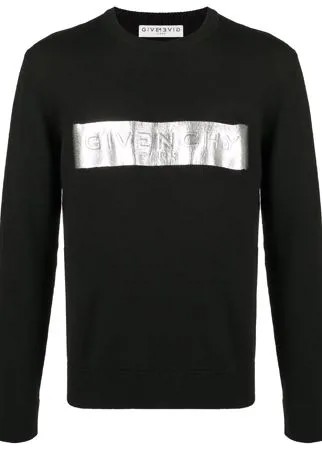 Givenchy джемпер с нашивкой-логотипом