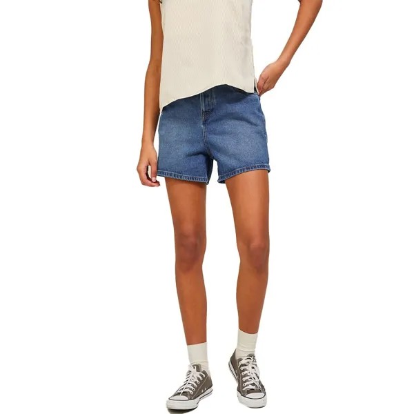Шорты Jack & Jones Hazel Akm2A High Waist Denim Shorts JJXX, синий