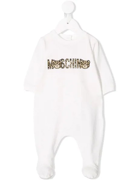 Moschino Kids комбинезон с принтом логотипа