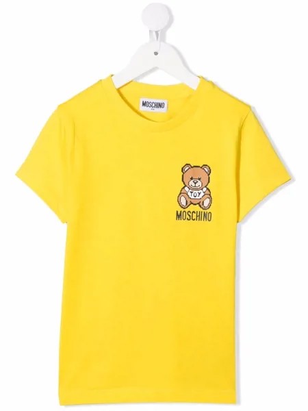 Moschino Kids футболка с принтом Teddy Bear