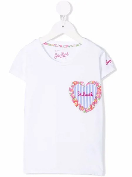 Mc2 Saint Barth Kids футболка с вышитым логотипом
