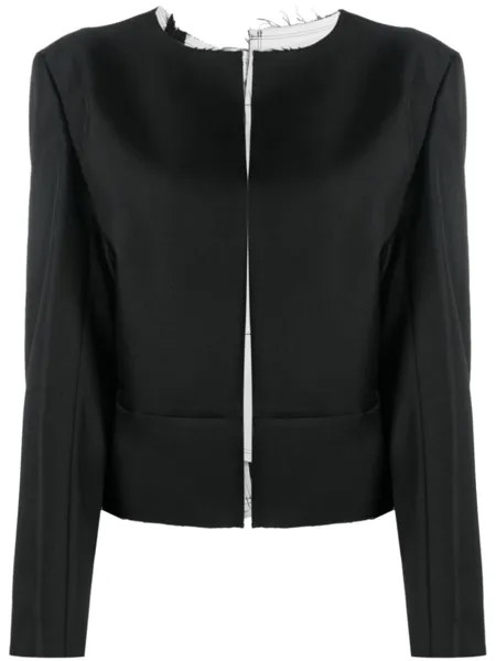 Comme Des Garçons жакет асимметричного кроя, черный