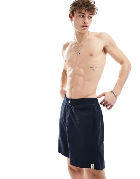 Темно-синие плавки-шорты Hunky Briefs Hunky Trunks