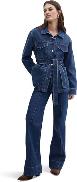 Куртка Susan Jacket MANGO, цвет Dark Denim