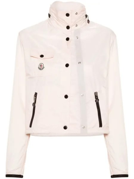 Moncler легкая куртка с логотипом, розовый