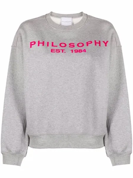 Philosophy Di Lorenzo Serafini logo-print crew neck sweatshirt