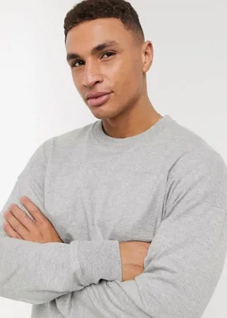 Джемпер с круглым вырезом J Crew Heritage-Серый