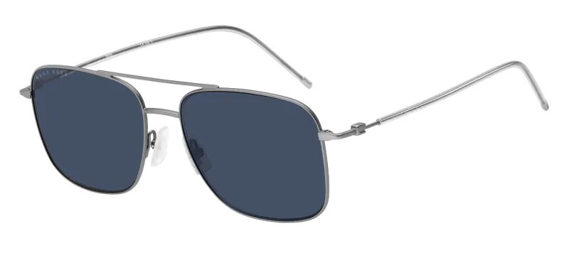 Солнцезащитные очки мужские HUGO BOSS HUB-204339R8158KU, серебристый
