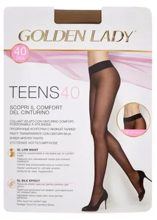 Колготки Golden Lady Teens Vita Bassa 40 den, размер 2-S, melon (бежевый)
