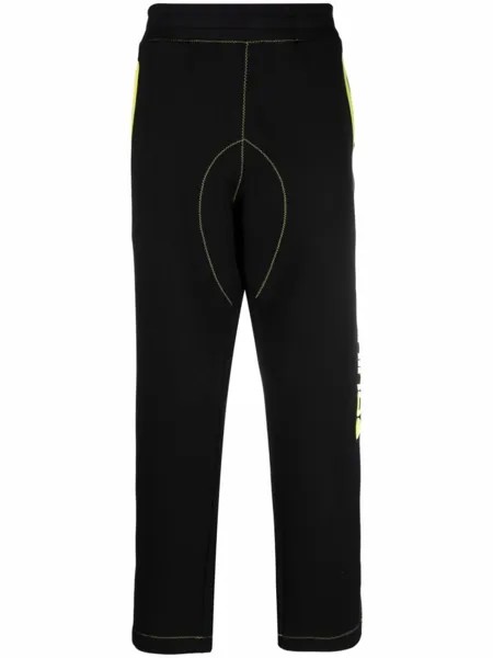 Moschino спортивные брюки с логотипом, черный
