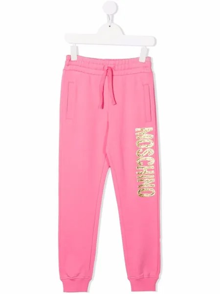 Moschino Kids спортивные брюки с логотипом