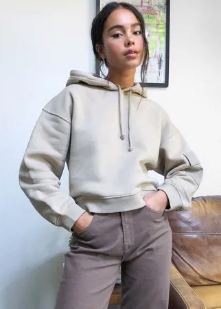 Бежевый свободный худи Dr Denim-Neutral
