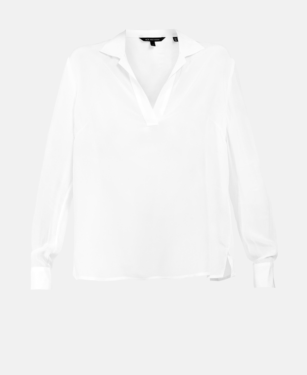 Рубашка-блузка Armani Exchange, белый