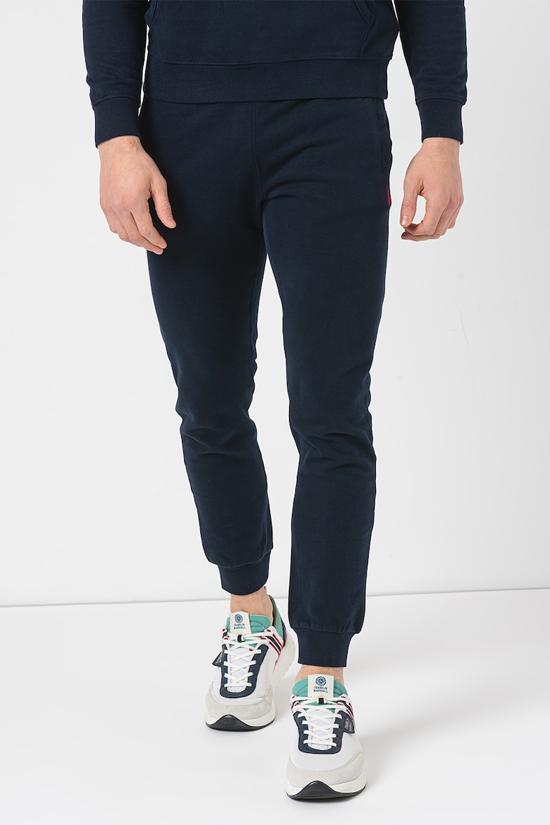 Хлопковые спортивные штаны с регулируемой талией U S Polo Assn , синий