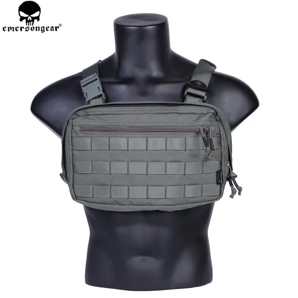 Нагрудная сумка EMERSONGEAR для инструментов, Боевая тактическая жилетка, сумка для повседневного использования, нагрудная сумка, Мультикам FG EM9285