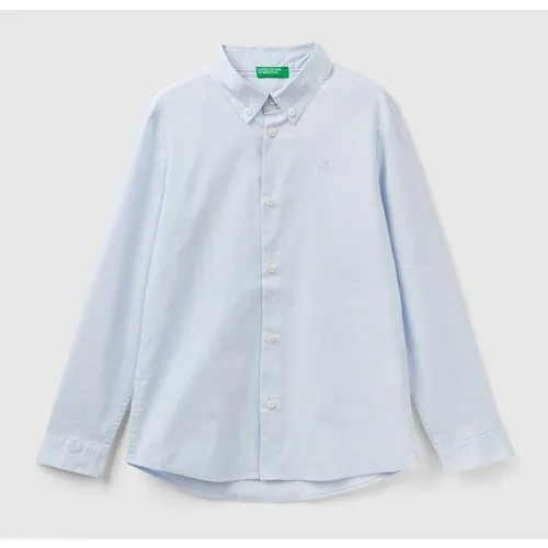 Рубашка UNITED COLORS OF BENETTON, размер 168 (KL), голубой