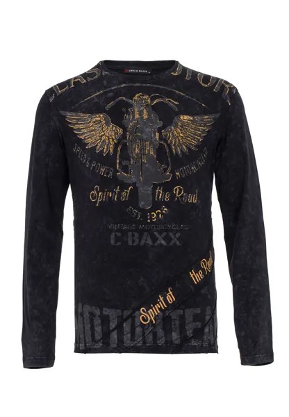 Лонгслив Cipo & Baxx Langarmshirt, черный