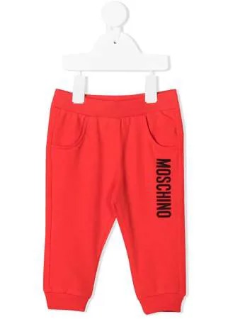 Moschino Kids спортивные брюки с логотипом