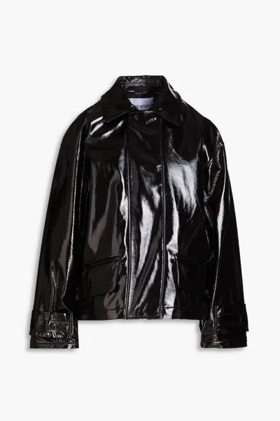 Куртка Constance из искусственной лакированной кожи Stand Studio, черный