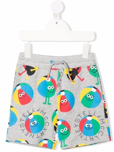 Stella McCartney Kids шорты из экологичного хлопка с принтом