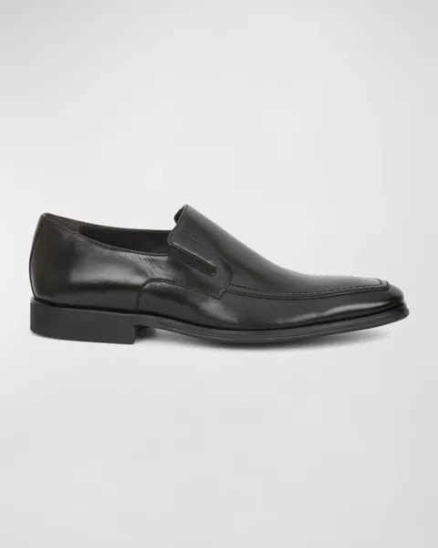 Мужские кожаные слипоны Raging Bruno Magli, цвет Black Leather