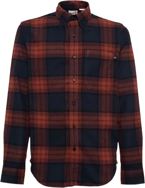 Рубашка Timberland Long Sleeve Heavy Flannel Plaid, цвет Dark Sapphire