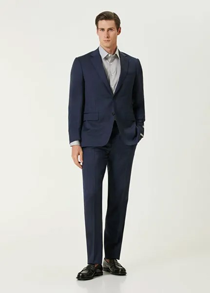 Шерстяной костюм Canali, синий