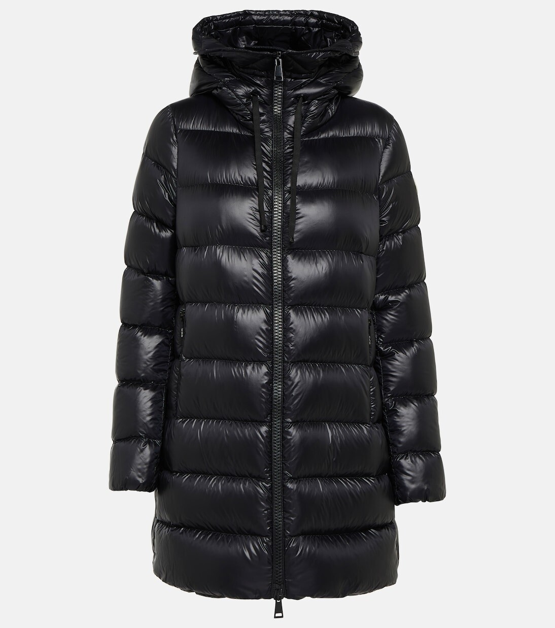 Пуховик суйен Moncler, черный