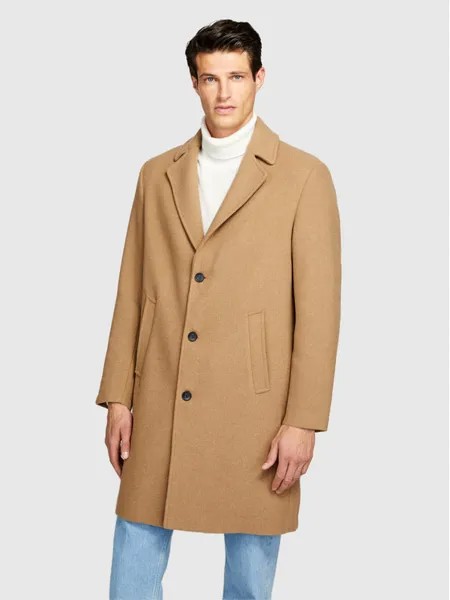 Переходное пальто стандартного кроя Sisley, коричневый