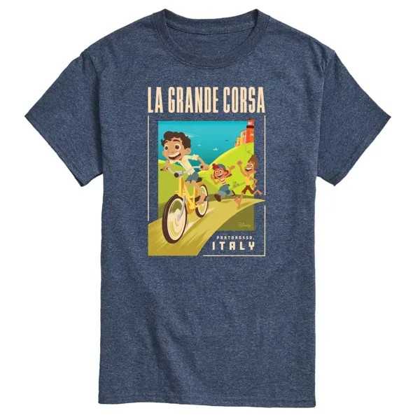 Мужская футболка Disney's Luca La Grande с графическим рисунком открытки
