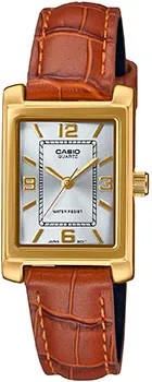 Японские наручные  женские часы Casio LTP-1234GLL-7A. Коллекция Analog
