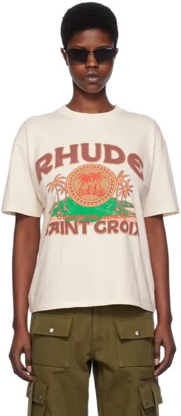 Кремового цвета футболка Saint Croix Rhude