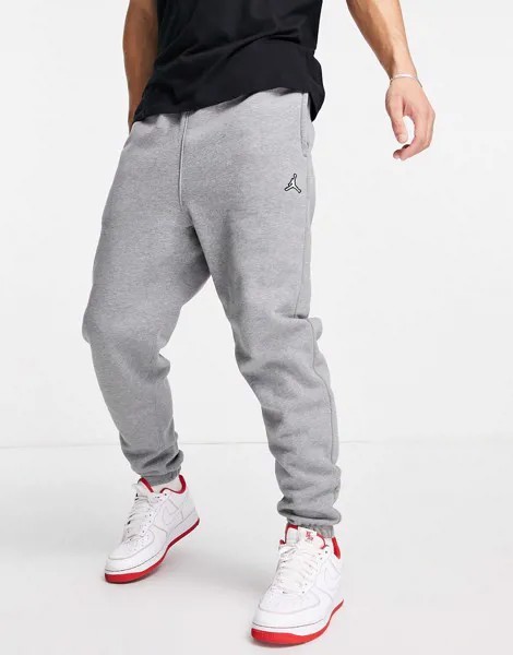 Серые флисовые джоггеры Nike Jordan-Серый