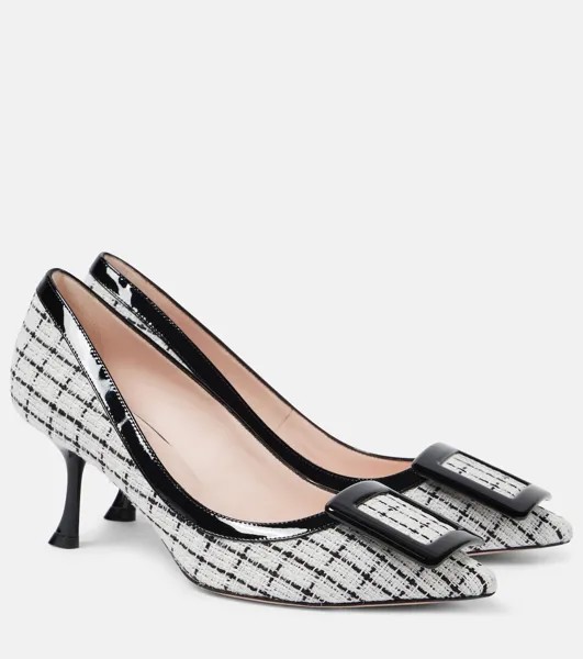 Туфли-Лодочки Viv in the City 65 букле Roger Vivier, белый
