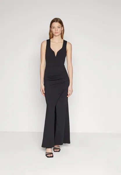 Платье для выпускного вечера DELILAH V-NECK MAXI WAL G., цвет black