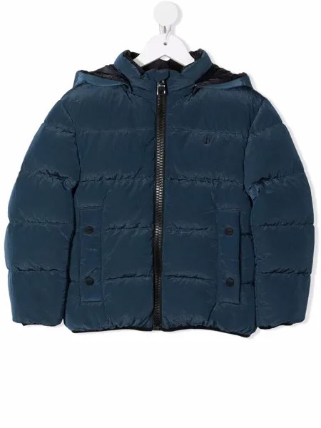 Herno Kids пуховик с капюшоном и логотипом