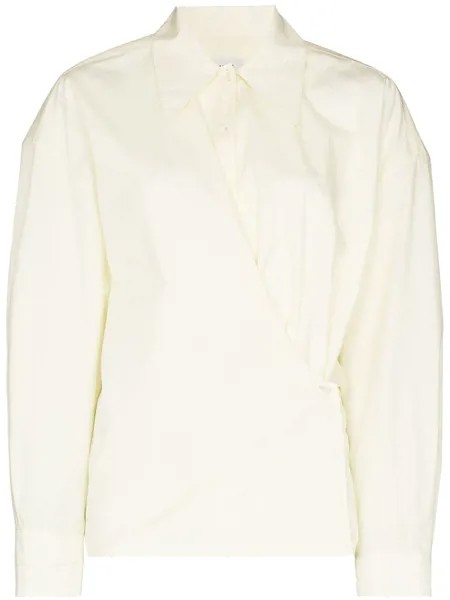 Lemaire side-fastening wrap shirt