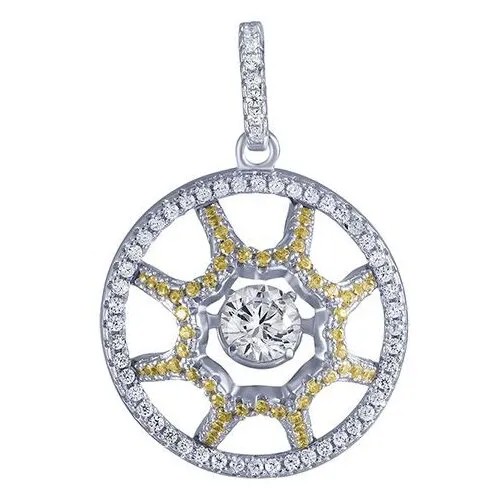 Подвеска с фианитами из серебра SP32878BA1-PD-001-WG JV
