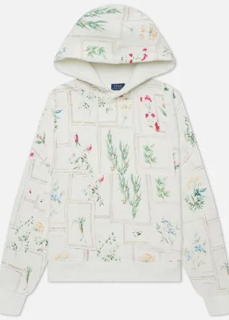 Женская толстовка Polo Ralph Lauren Floral Pacth Hoodie, цвет белый, размер M