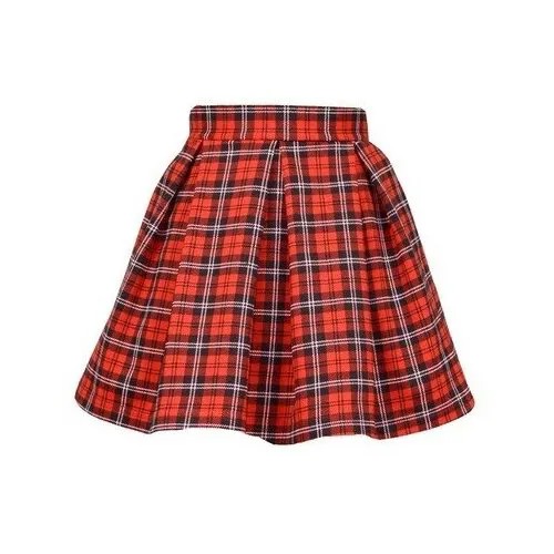 Школьная юбка Luneva, размер 128, красный
